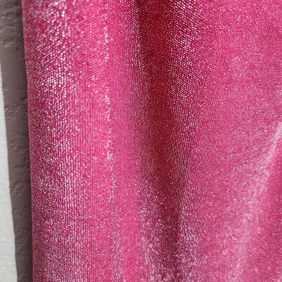 5 B Style Dress Pink Glittery Spaghetti Strap Slip Juniors Large - Picture 2 of 11